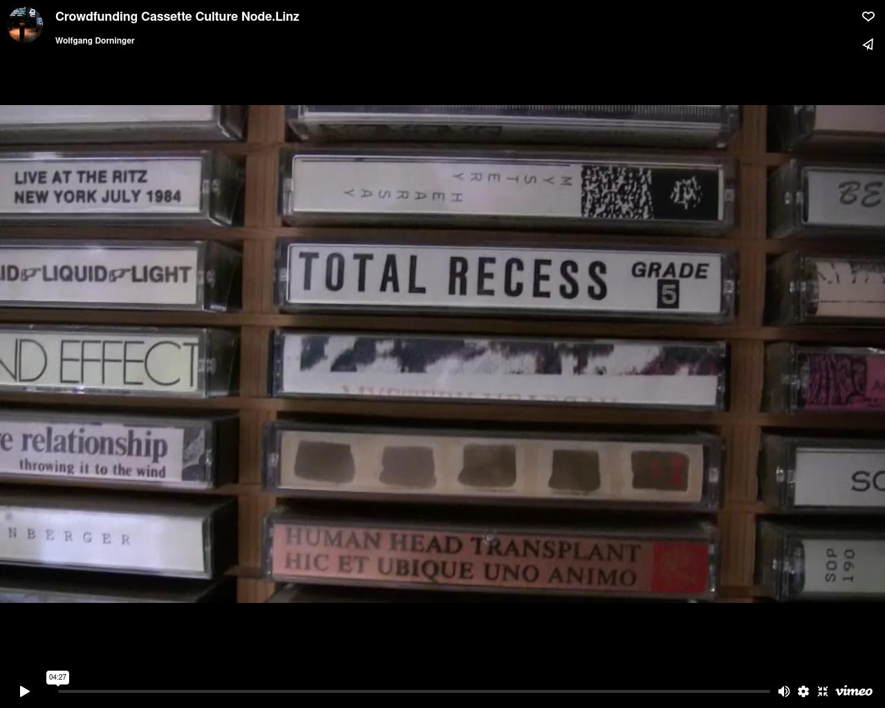 Video: Cassette Culture Node.Linz Crowdfunding