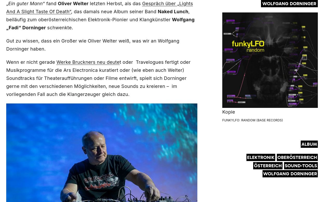 Artikel in extra-music
