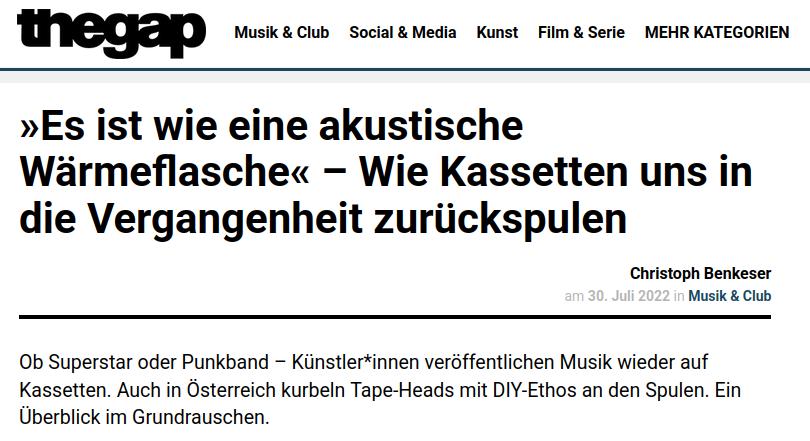 Article: Wie Kassetten uns in die Vergangenheit zurückspulen