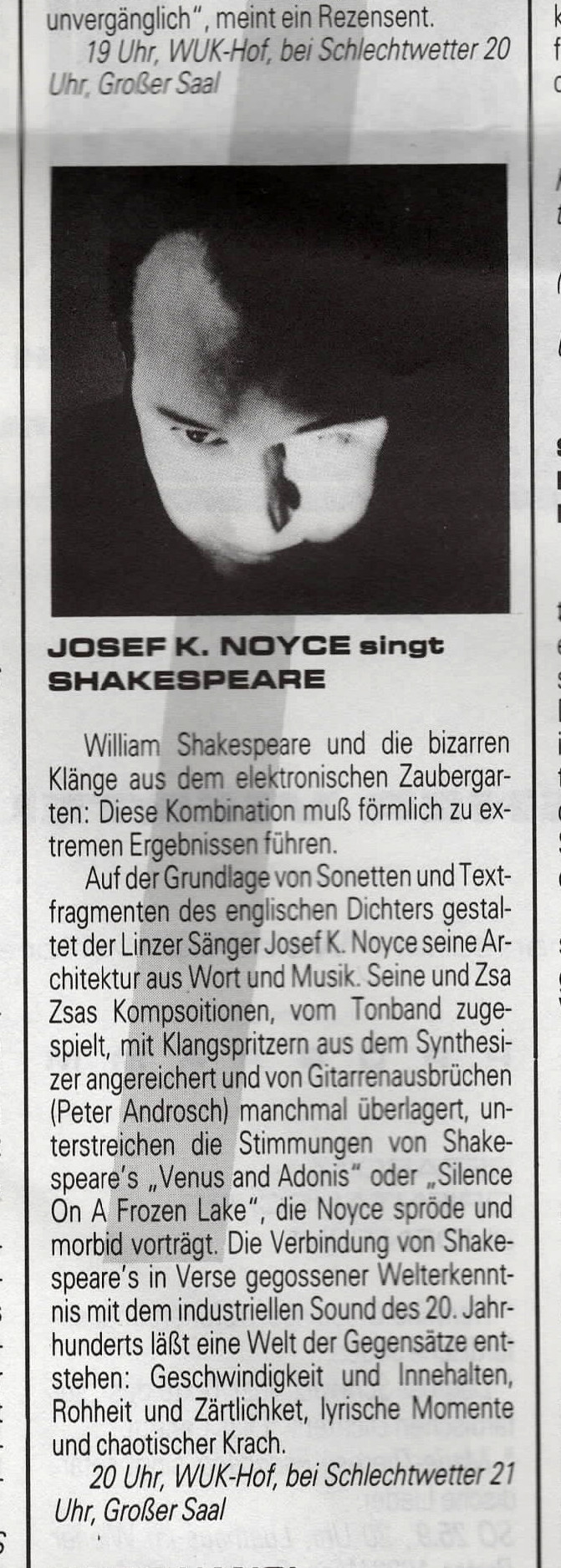 Review: Live at WUK in Vienna