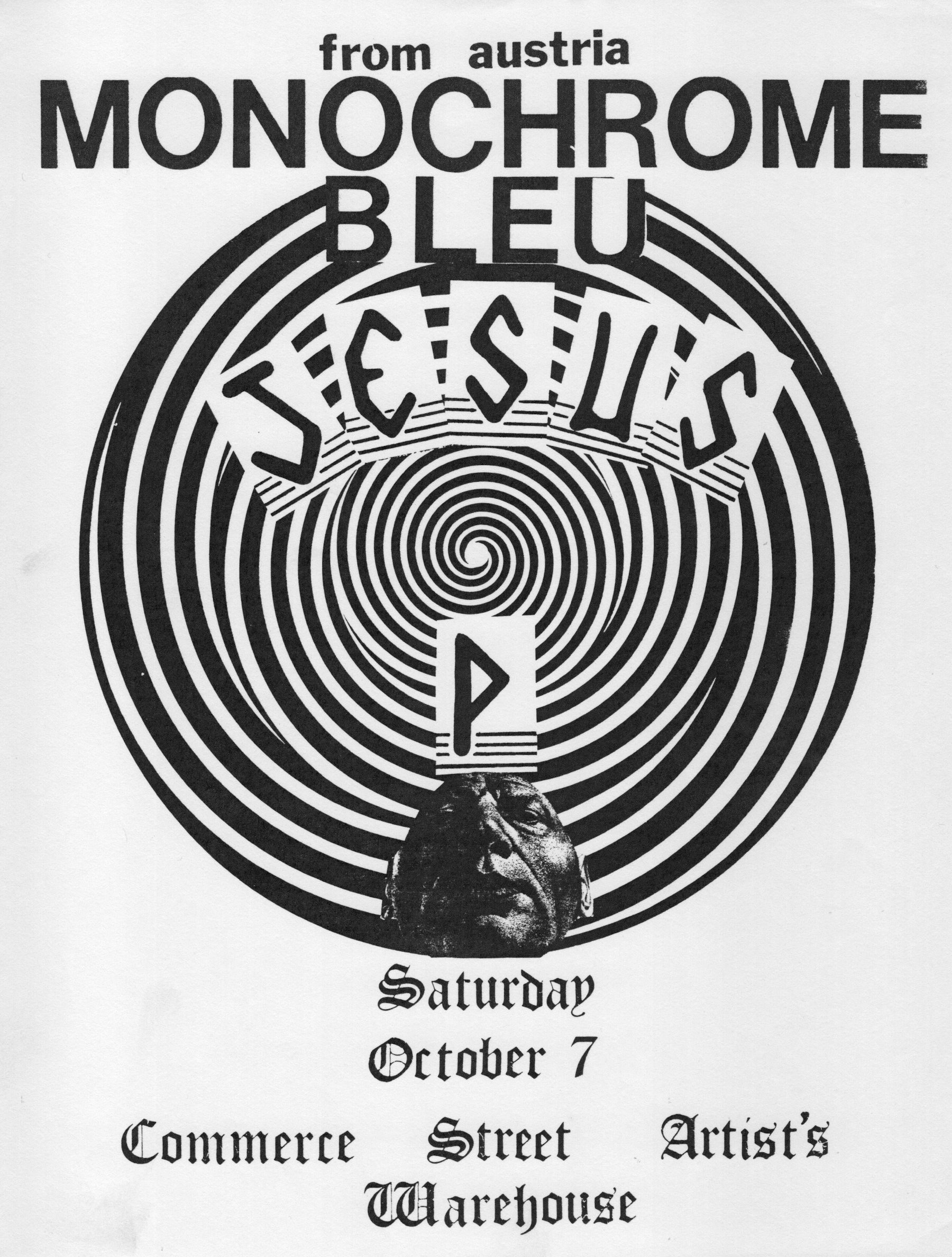 Flyer Commerce Street Artists Warehouse Worchester