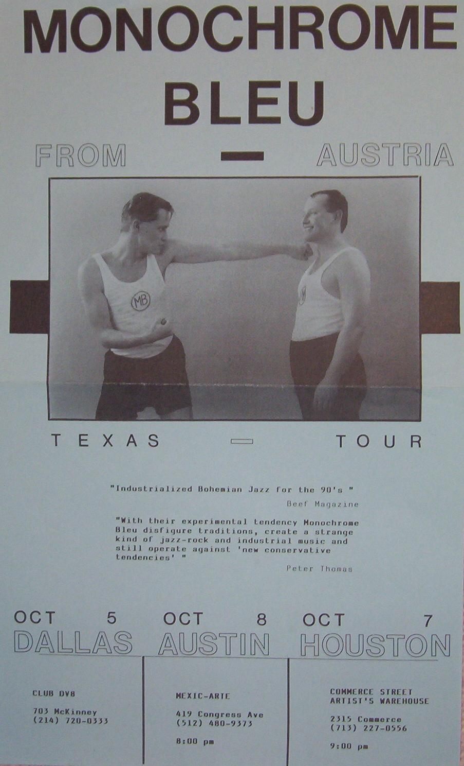 Poster III - Texas Tour 1989