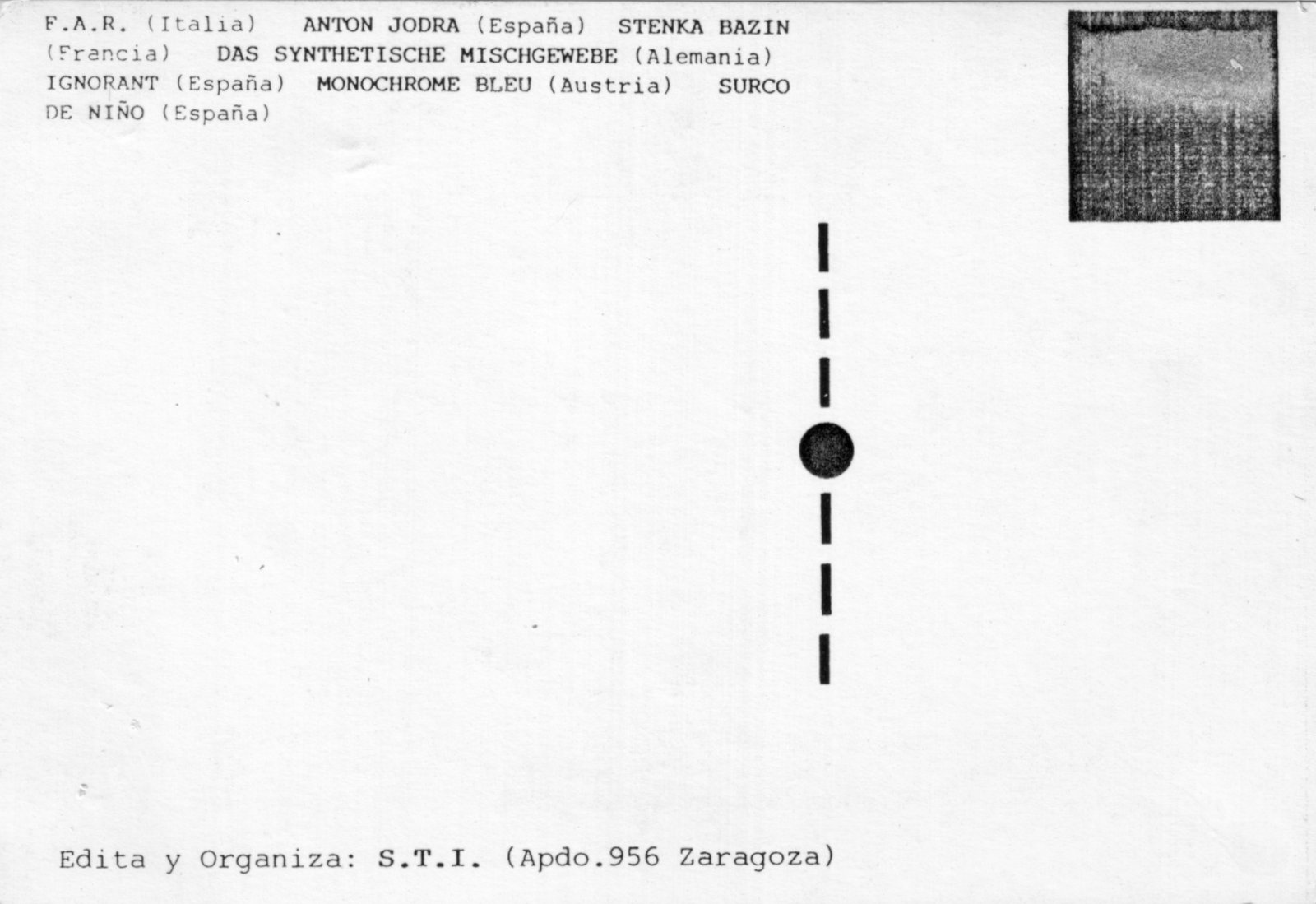 Flyer Festival Nova Zaragoza