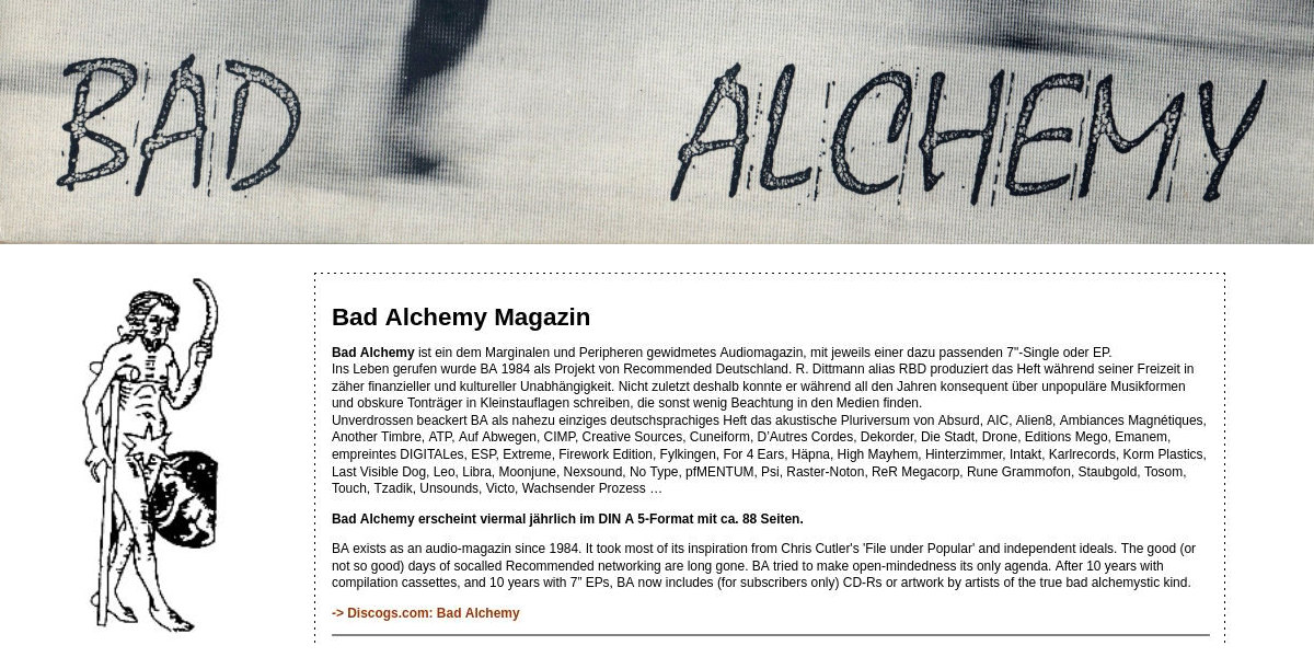 Rigobert Dittmann wrote a review for Bad Alchemy 113